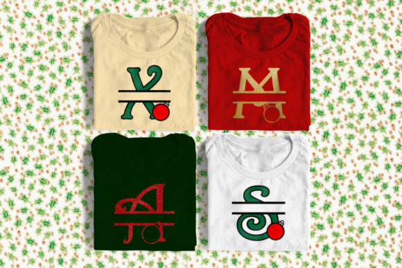 Christmas Ornament Split Letters: A Versatile Design for Holiday Crafting