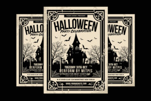 Halloween Party Celebration Design Assets