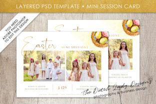 PSD Easter Mini Photo Session Card Template: A Versatile Design Tool for Creative Professionals