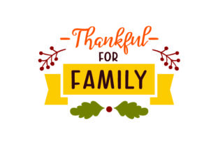 Thankful for Family: A Beautiful Thanksgiving Font with Floral Design