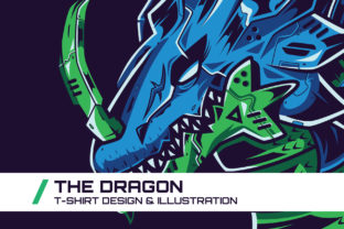 The Dragon T-Shirt Illustration: A Versatile Design for Creative Projects